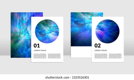 Abstract space background. It can be used for posters, cards, flyers, brochures, magazines and any kind of cover. EPS 10