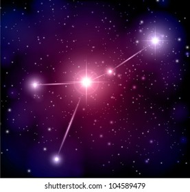 abstract space background Cancer constellation