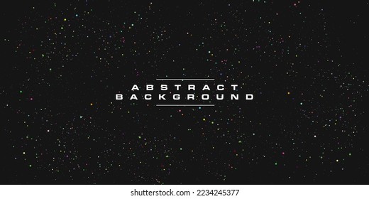 Abstrakter Raumhintergrund mit bunten Starts