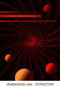 Abstract space background for covers, template