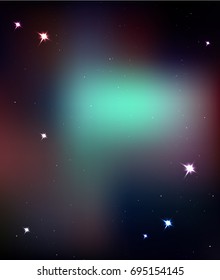 Abstract space background. Design element. Vector illustration