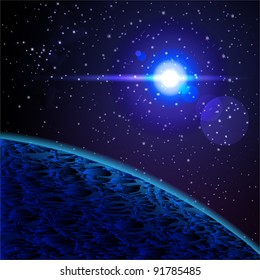 Abstract Space background for design.Vector eps10