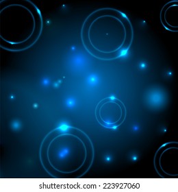 Abstract space background flickering