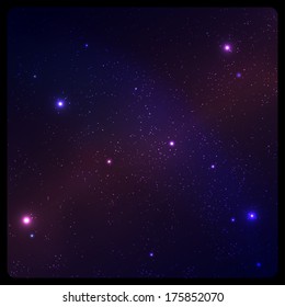 Abstract space background with frame