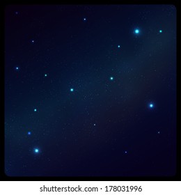 Abstract space background with frame