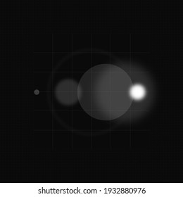 Abstract space background. Minimalist cosmos concept vector illustration. Black color Science, technology design background.