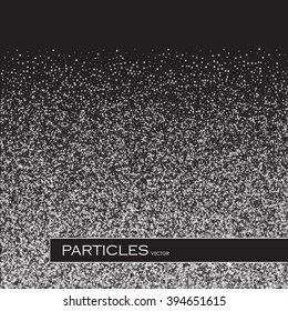 Abstract Space Background. Particles. Futuristic Technology Design. Elegant Background for Business Presentations, Gift cards, Universe, Grunge & Jewelry Design. Vector illustration.