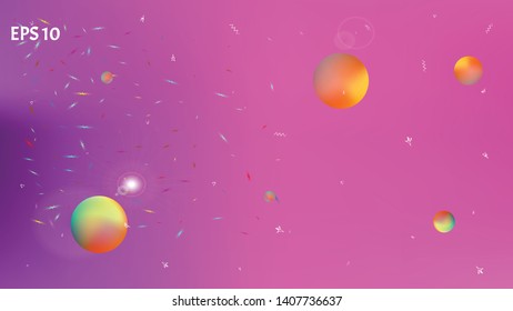 Abstract space background picture. Funny hi-res and fresh. Illustration, light. Stars, planets, signs. Colorful universe new background cosmos abstraction.