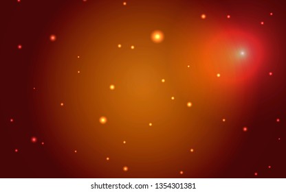 Abstract space background with red stars