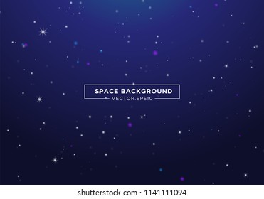 abstract space background with sky night and starlight illustration vector eps 10, use for poster, flyer brochure and landing page website