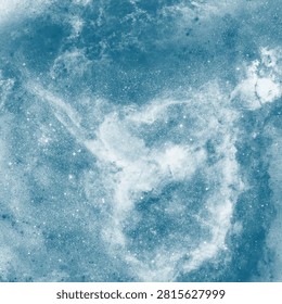 Abstract space background with a spiral nebula vortex and soft glowing interstellar clouds