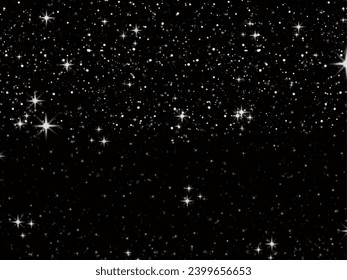 Abstract Space Background with Stars and Constellations