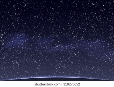 Abstract Space background. Vector illustration