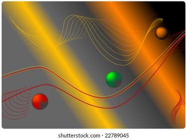 abstract space background, vector illustration