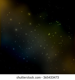 Abstract Space background. Vector illustration