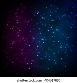 Abstract Space background. Vector illustration