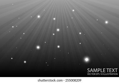 Abstract space burst vector sparkling background illustration - Abstract star blast glitters vector background template