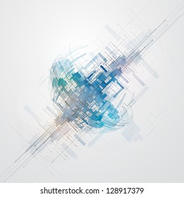 abstract space computer cyber high technology business background