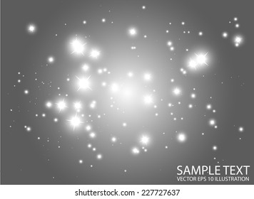 Abstract space flares background template - Shiny glitters design background  illustration