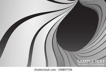 Abstract space hole background illustration - Abstract futuristic hole in space vector design template