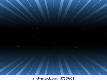 Abstract space jump illustration