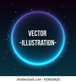 Abstract Space landscape background vector for design