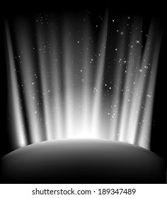 Abstract space lights vector artwork