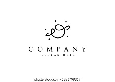 Abstract space orbital planet logo vector design