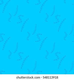 Abstract space strokes of small stars. Seamless pattern, background.