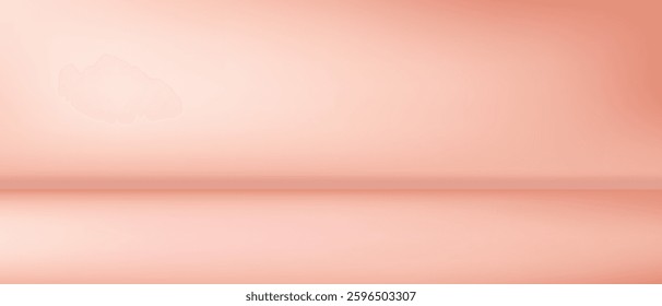 Abstract space studio pastel pink background, Room 3d gallery limbo backdrop, Vector illustration.