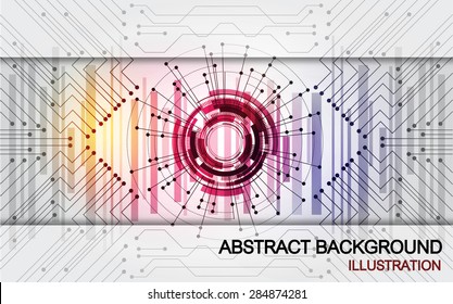abstract space system cyber high technology business background