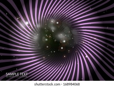 Abstract space  tunnel background fast speed illustration - Purple vector space tunnel spreading 