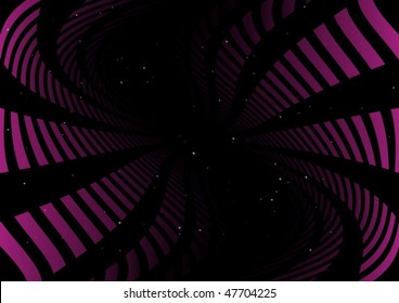 Abstract space tunnel swirled