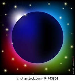 Abstract space vector background