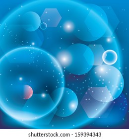 abstract space. vector illustration. eps10