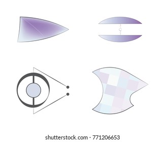 Abstract spacecraft for games on your smartphone