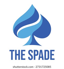abstrata spade flat minimalista logo design