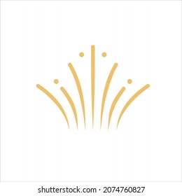 abstract spalsh crown logo vector design template