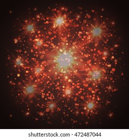 Abstract sparkle background. Vector shiny texture. For posters, web design, christmas or another holiday decorations.