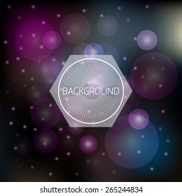 Abstract sparkle blured background. Vector illustration
