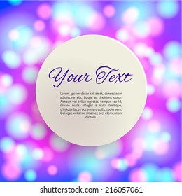 abstract sparkle bokeh circles vector background