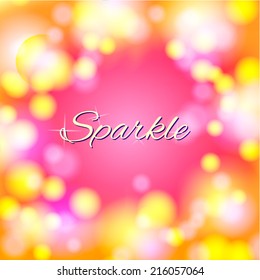 abstract sparkle bokeh circles vector background