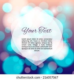 abstract sparkle bokeh circles vector background