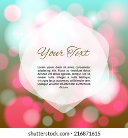 abstract sparkle bokeh circles vector background