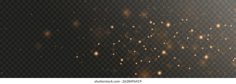 Abstract sparkle dust effect. Light shine of particles.	
