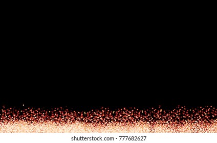 Abstract sparkle glittering on red  background. Vector illustration.