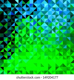 Abstract Sparkle Green Blue Yellow Black Vector Background