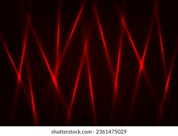 Resumen del fondo de presentación eléctrica de la línea de luz de neón rojo brillante. ilustración vectorial.