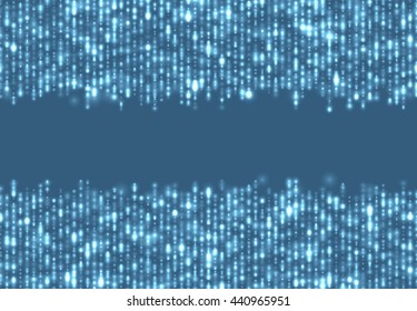 Abstract sparkling blue background.