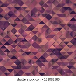 Abstract sparkling blue geometric background. Vector illustration